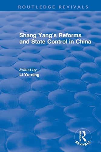 Stock image for Revival: Shang yang's reforms and state control in China. (1977) for sale by Blackwell's