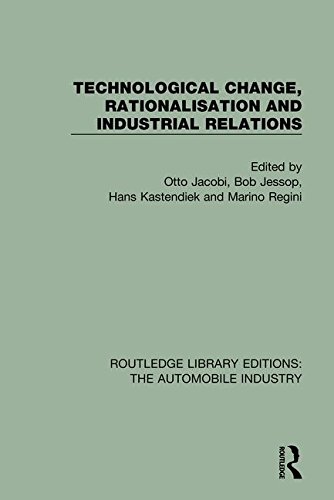 9781138038813: Technological Change, Rationalisation and Industrial Relations