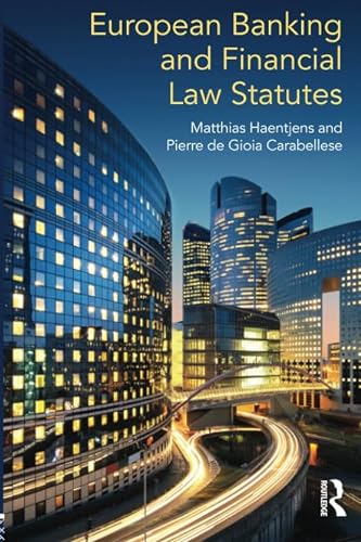 Stock image for European Banking and Financial Law Statutes for sale by Wonder Book