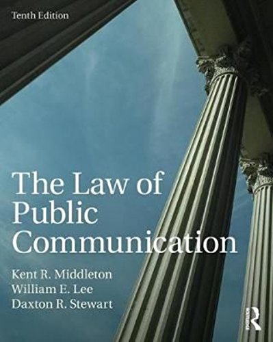Beispielbild fr The Law of Public Communication zum Verkauf von BooksRun
