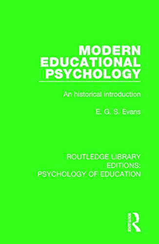 Imagen de archivo de Modern Educational Psychology a la venta por Blackwell's