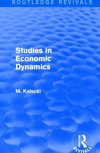 Beispielbild fr Studies in Economic Dynamics zum Verkauf von Blackwell's