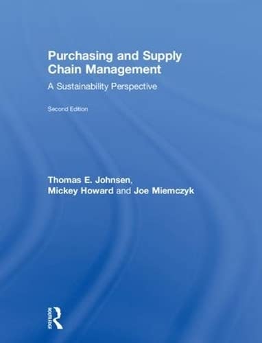 Beispielbild fr Purchasing and Supply Chain Management: A Sustainability Perspective zum Verkauf von Buchpark