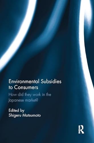 Stock image for Environmental Subsidies to Consumers for sale by Blackwell's