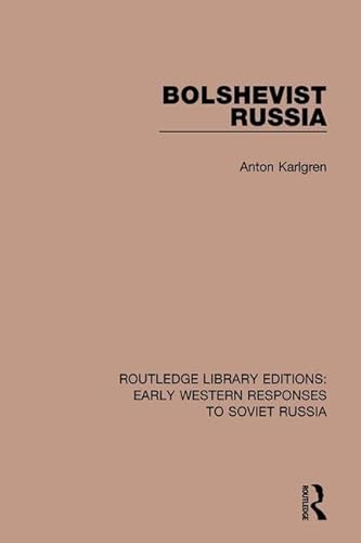 Imagen de archivo de Bolshevist Russia a la venta por Blackwell's