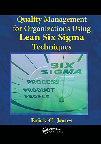 Beispielbild fr Quality Management for Organizations Using Lean Six Sigma Techniques zum Verkauf von Blackwell's