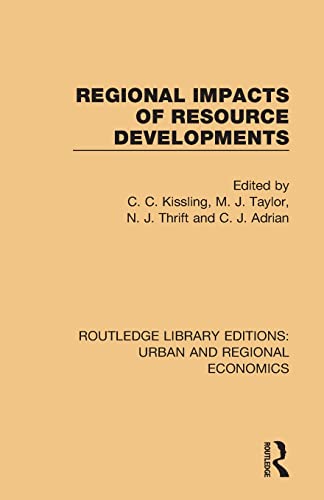Imagen de archivo de Regional Impacts of Resource Developments a la venta por Chiron Media