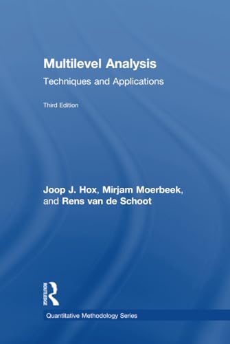 Beispielbild fr Multilevel Analysis: Techniques and Applications, Third Edition (Quantitative Methodology Series) zum Verkauf von Chiron Media