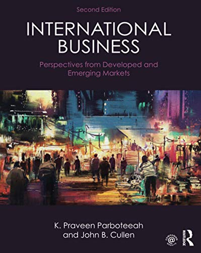 Beispielbild fr International Business: Perspectives from developed and emerging markets zum Verkauf von Monster Bookshop
