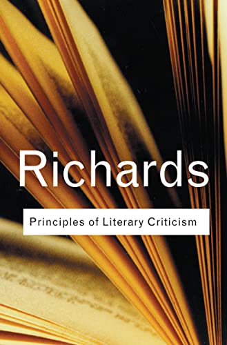 Beispielbild fr Principles of Literary Criticism zum Verkauf von Blackwell's