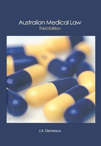 Stock image for Australian Medical Law for sale by Chiron Media