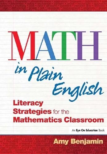 Imagen de archivo de Math In Plain English: Literacy Strategies for the Mathematics Classroom a la venta por Chiron Media