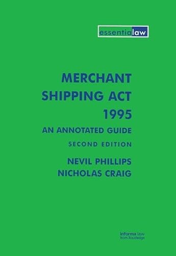 9781138131774: Merchant Shipping Act 1995: An Annotated Guide