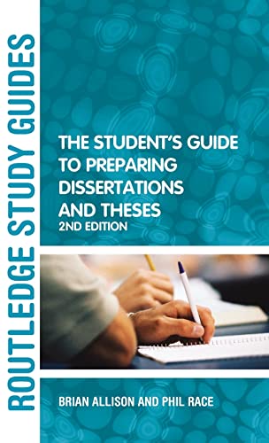 Imagen de archivo de The Student's Guide to Preparing Dissertations and Theses a la venta por Chiron Media