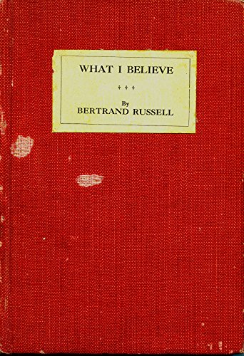 Imagen de archivo de What I Believe (Routledge Great Minds) a la venta por Chiron Media