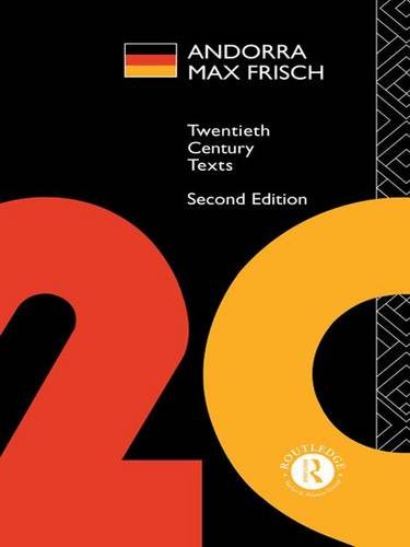 9781138138681: Andorra: Max Frisch (Twentieth Century Texts)