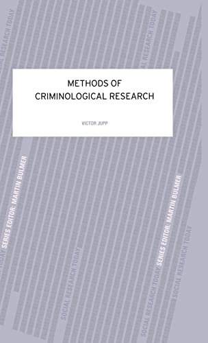 Imagen de archivo de Methods of Criminological Research a la venta por Chiron Media