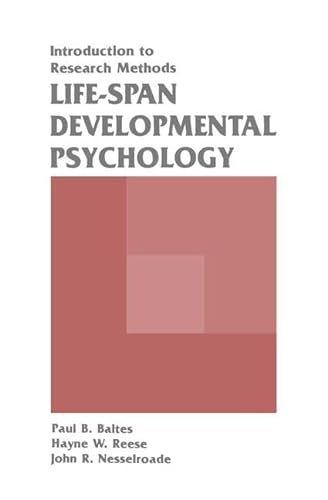 Stock image for Life-span Developmental Psychology: Introduction To Research Methods for sale by Chiron Media