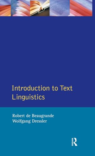 9781138146488: Introduction to Text Linguistics (Longman Linguistics Library)