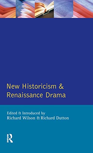 Stock image for New Historicism and Renaissance Drama (Longman Critical Readers) for sale by Lucky's Textbooks