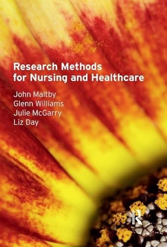 Beispielbild fr Research Methods for Nursing and Healthcare zum Verkauf von Chiron Media