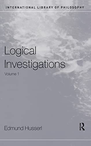 Stock image for Logical Investigations Volume 1 (International Library of Philosophy) for sale by Chiron Media