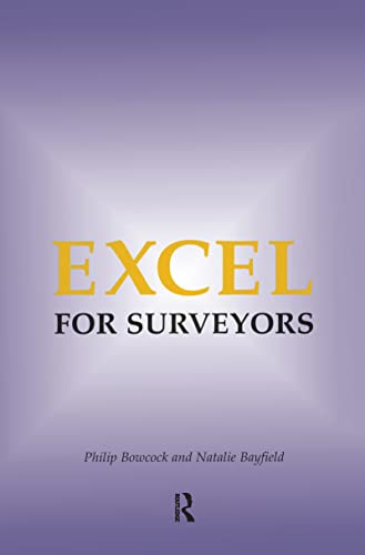 Imagen de archivo de Excel for Surveyors a la venta por Chiron Media