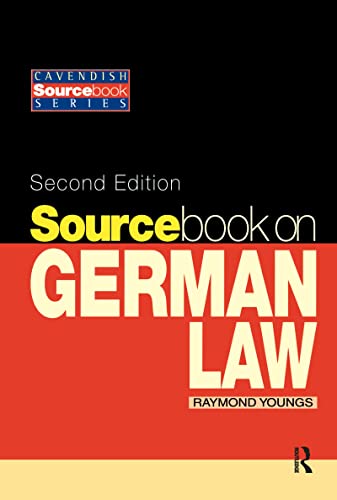 Beispielbild fr Sourcebook on German Law zum Verkauf von Blackwell's