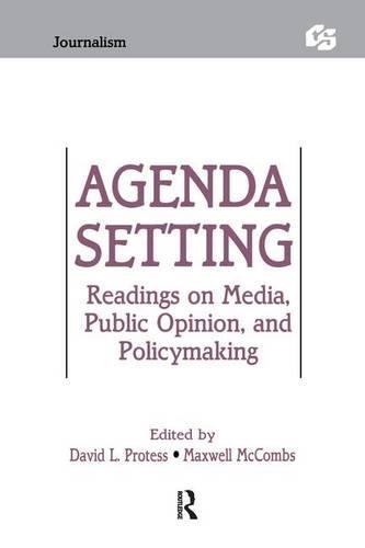 Imagen de archivo de Agendsetting: Readings on Media, Public Opinion, and Policymaking a la venta por Revaluation Books