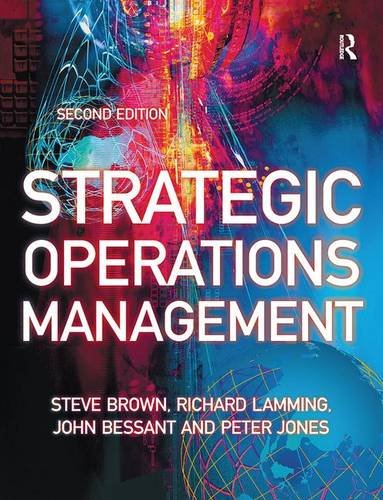 Imagen de archivo de Strategic Operations Management a la venta por dsmbooks