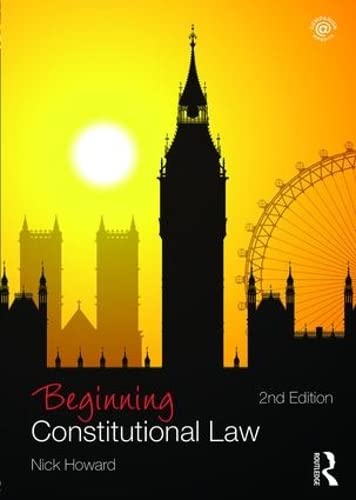 Imagen de archivo de Beginning Constitutional Law (Beginning the Law) a la venta por Chiron Media