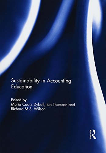 Imagen de archivo de Sustainability in Accounting Education a la venta por Blackwell's