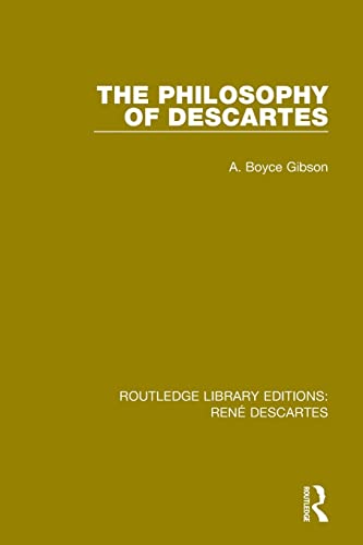 Beispielbild fr The Philosophy of Descartes zum Verkauf von Blackwell's
