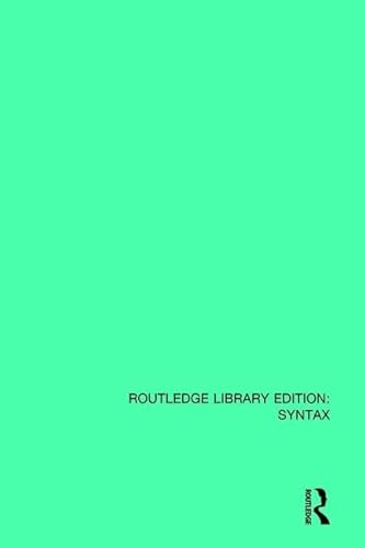 Stock image for An Introduction to Transformational Syntax (Routledge Library Edition: Syntax) for sale by Chiron Media