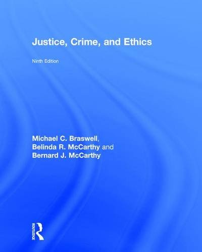 Beispielbild fr Justice, Crime, and Ethics zum Verkauf von Mispah books