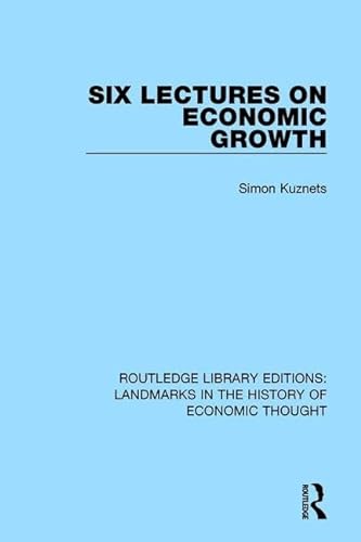 Stock image for Six Lectures on Economic Growth for sale by Blackwell's