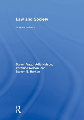 9781138215917: Law and Society: Canadian Edition