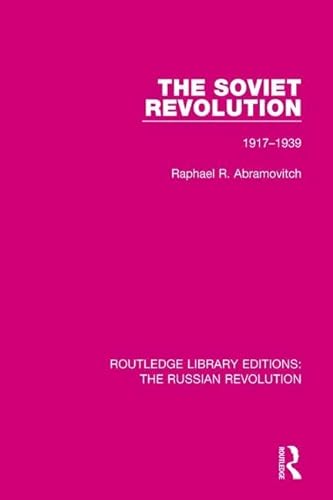 9781138224698: The Soviet Revolution 1917-1938 (1)