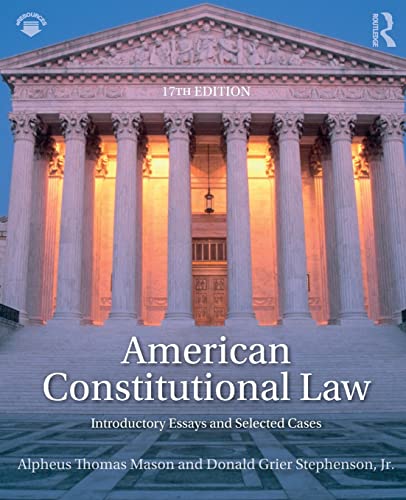 Beispielbild fr American Constitutional Law: Introductory Essays and Selected Cases zum Verkauf von BooksRun