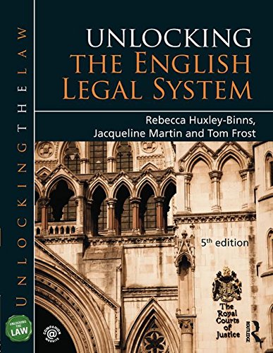 Imagen de archivo de Unlocking the English Legal System a la venta por Better World Books Ltd