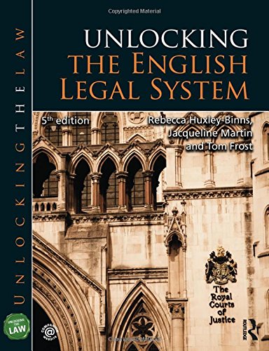 Beispielbild fr Unlocking the English Legal System zum Verkauf von ThriftBooks-Dallas