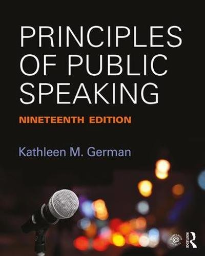 Stock image for Principles of Public Speaking for sale by BooksRun