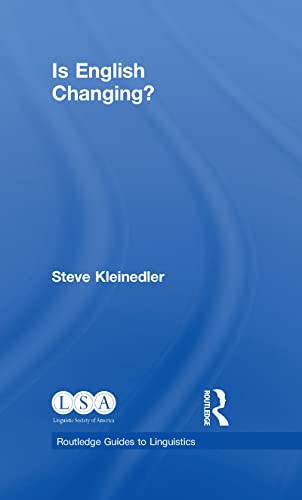 Stock image for Is English Changing? (Routledge Guides to Linguistics) for sale by Chiron Media
