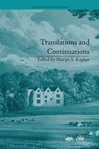 Beispielbild fr Translations and Continuations: Riccoboni and Brooke, Graffigny and Roberts (Chawton House Library: Women's Novels) zum Verkauf von Chiron Media