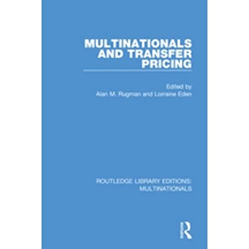 9781138242814: Multinationals and Transfer Pricing