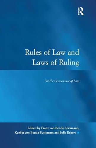 Beispielbild fr Rules of Law and Laws of Ruling zum Verkauf von Blackwell's