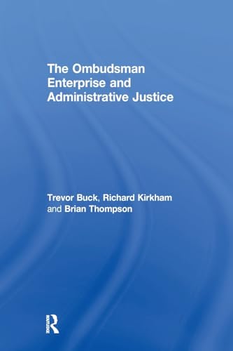 Beispielbild fr The Ombudsman Enterprise and Administrative Justice zum Verkauf von Blackwell's