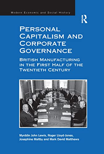 9781138255005: Personal Capitalism and Corporate Governance