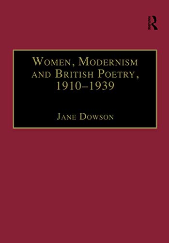 Stock image for Women, Modernism and British Poetry, 1910-1939 for sale by Blackwell's