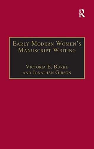 Stock image for Early Modern Women's Manuscript Writing for sale by Blackwell's